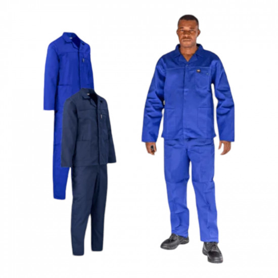 SAFETY PPE Premium J54 100 Cotton Conti Suit Royal Blue Jacket Size 56 20015RBJ56